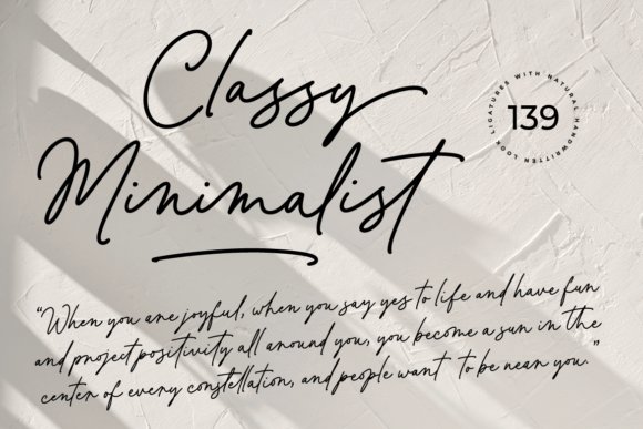 Classy Minimalist Font