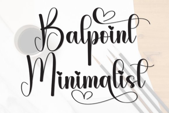 Balpoint Minimalist Font - Minimalist Handwriting fonts