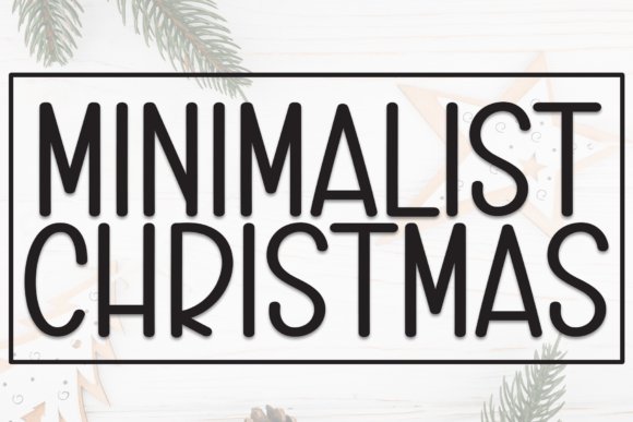 Minimalist Christmas Font