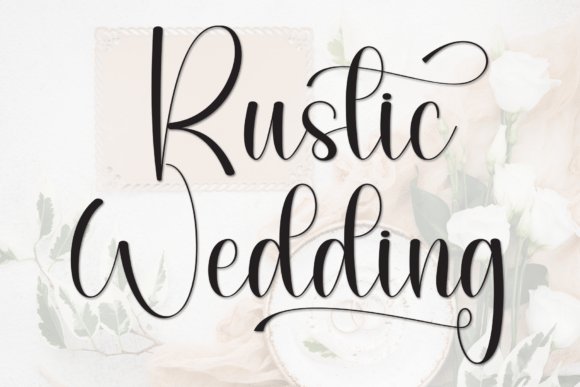 Rustic Wedding Font