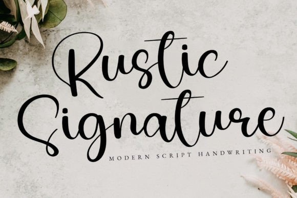 Rustic Signature Font