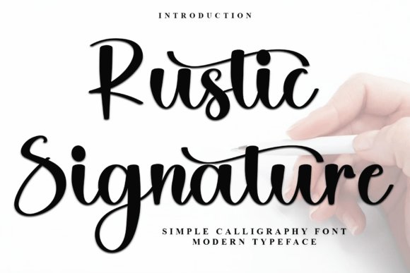 Rustic Signature Font