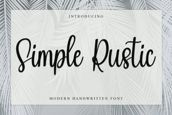 Simple Rustic Font
