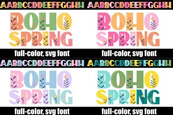 Boho Spring Bundle Font