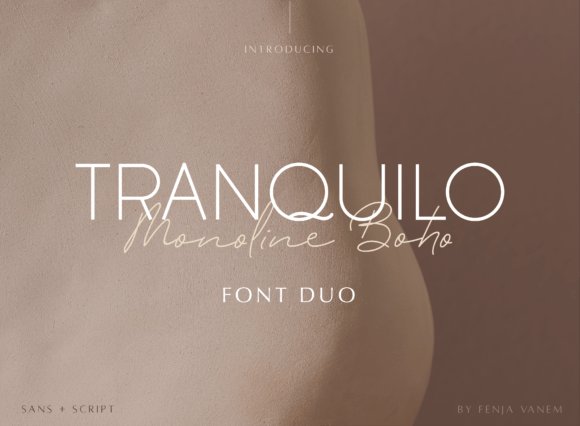 Tranquilo Monoline Boho Font