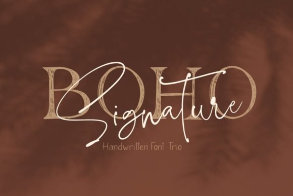 Boho Signature Trio Font