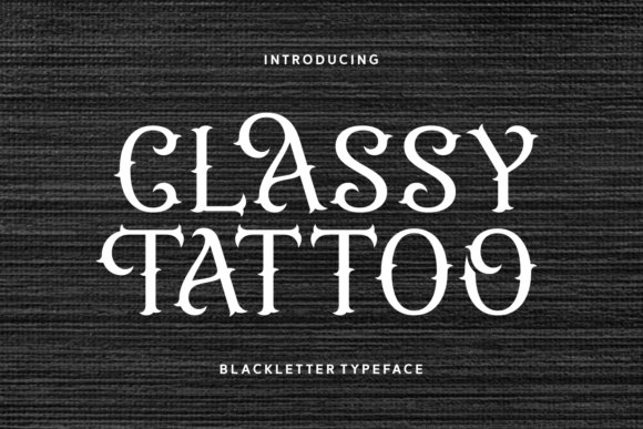 Classy Tattoo Font