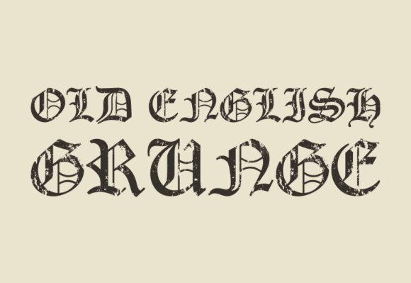 Old English Grunge Font