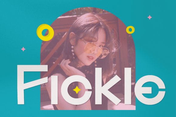 Fickle Font - korean fonts Display Typeface