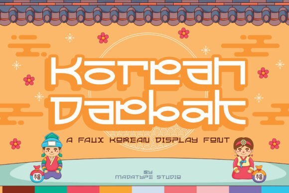 Korean Daebak Font