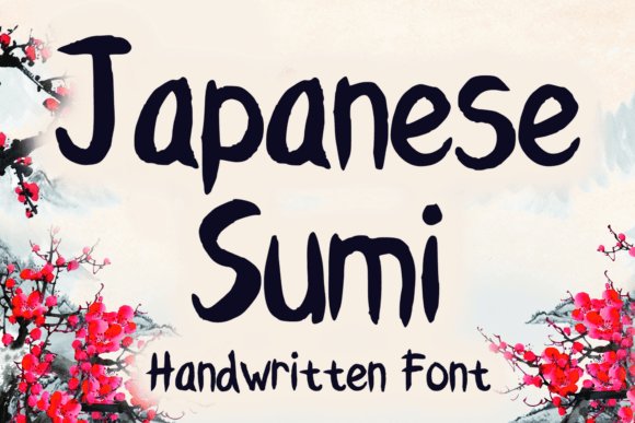Japanese Sumi Font