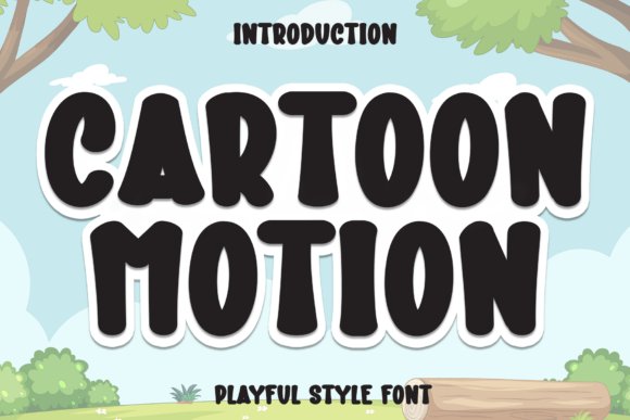 Cartoon Motion Font - cartoon fonts