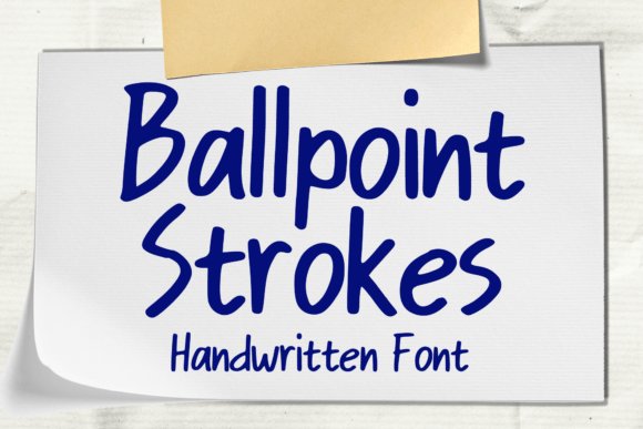 Ballpoint Strokes Font