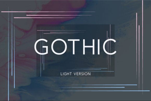 Gothic Light Font