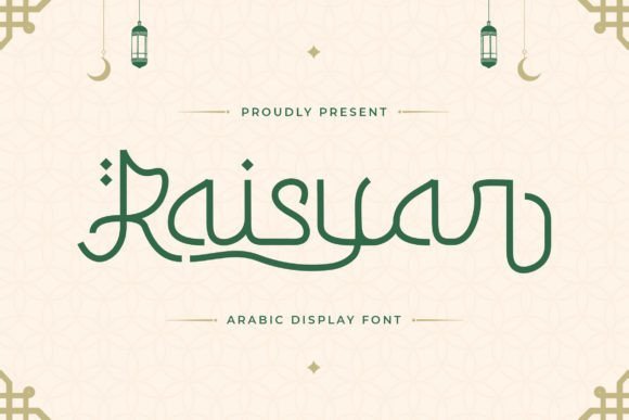 Arabic typography fonts