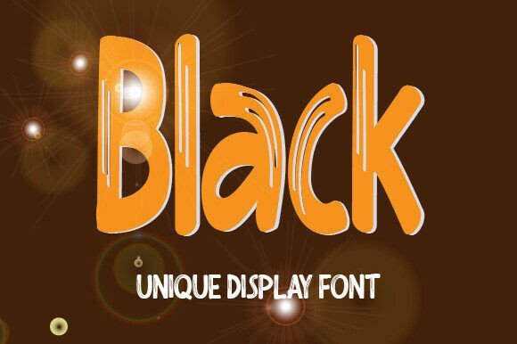 Black Font