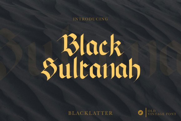 Black Sultanah Font
