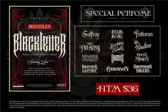 Bundles Blackletter Font Bundle