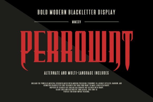 Perrownt Font