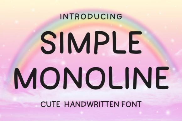 Simple Monoline Font