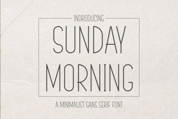Sunday Morning Font