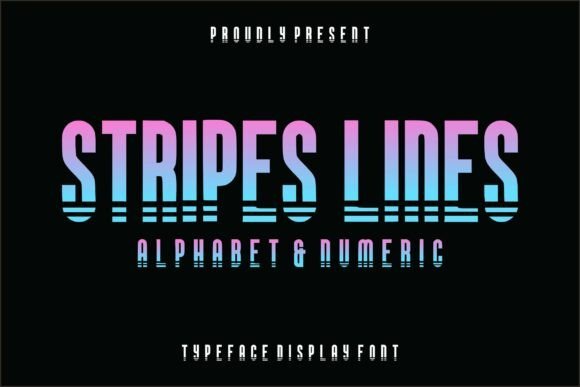 Stripes Lines Font