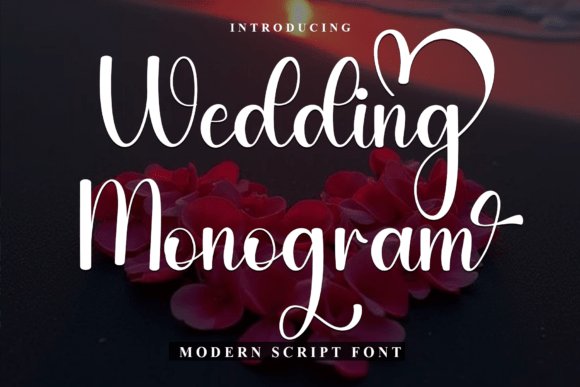 Wedding Monogram Font