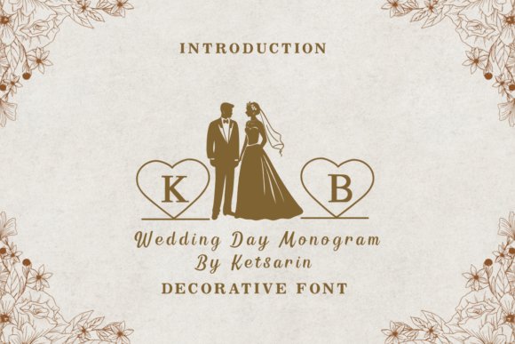 Wedding Day Monogram Font