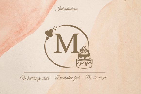 Wedding Cake Monogram Font