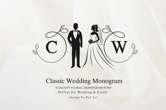 Classic Wedding Monogram Font