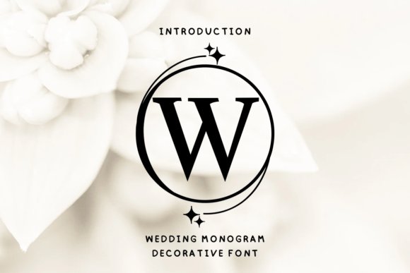 Wedding Monogram Font