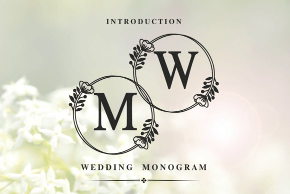 Wedding Monogram Font