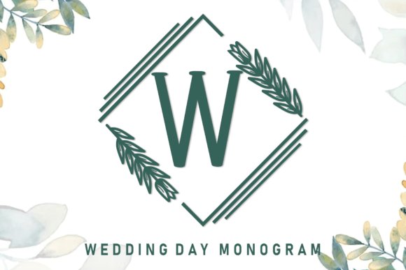 Wedding Day Monogram Font