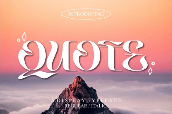 Quote Display Font