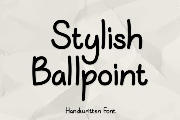 Stylish Ballpoint Font