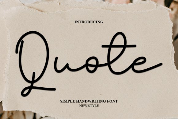 Quote Font