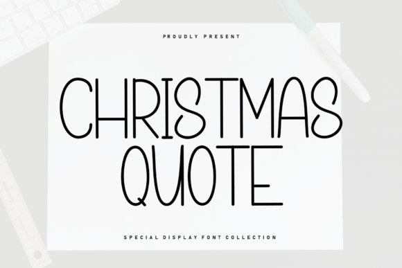 Christmas Quote Font