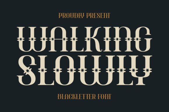 Walking Slowly Font
