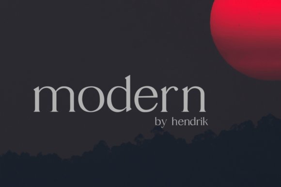 Modern Font