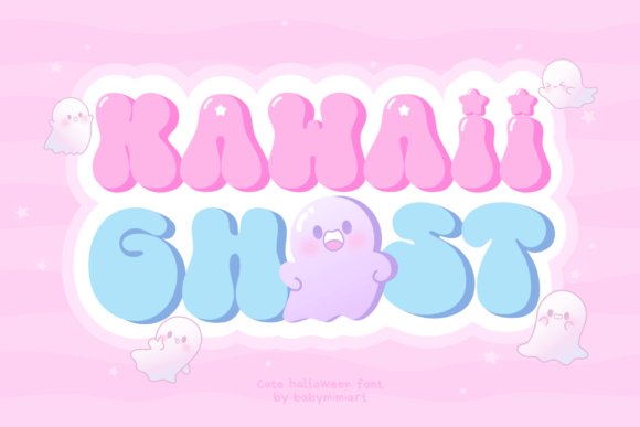 Kawaii Ghost Font (kawaii fonts)
