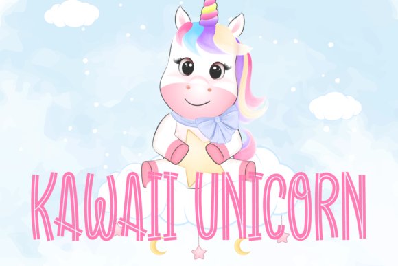 Kawaii Unicorn Font