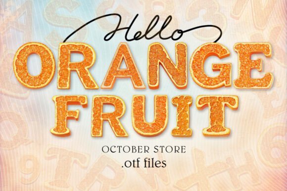 Orange Fruit Font