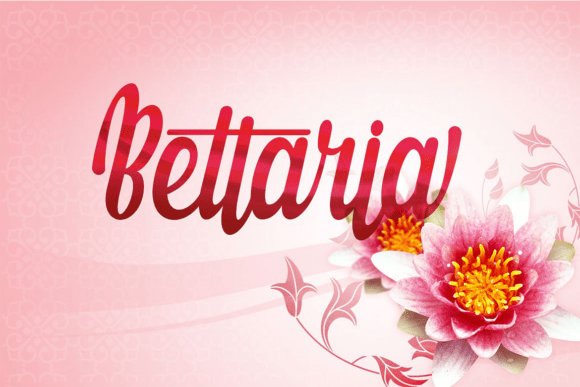 Bettaria Font - typeface summer fonts 