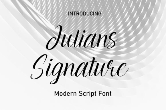 Julians Signature Font