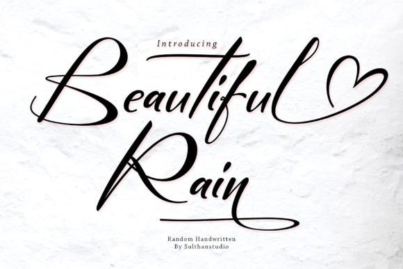Beautiful Rain Font