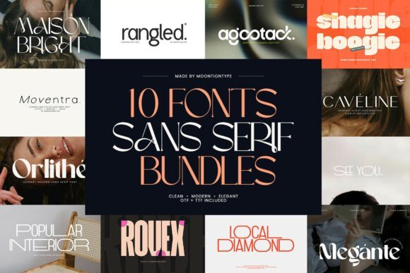 Modern Sans Serif Bundles Font