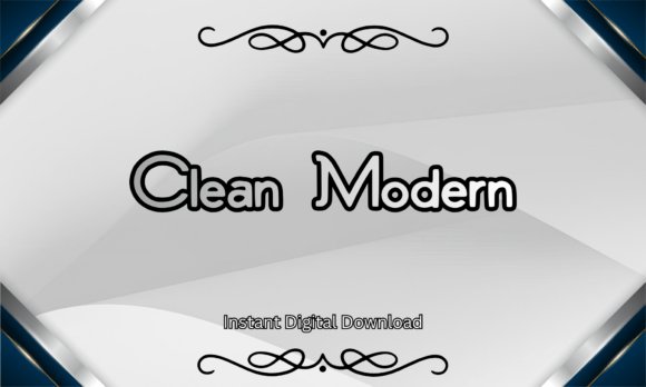 Clean Modern Font