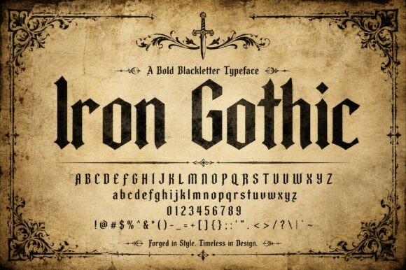 Iron Gothic Font