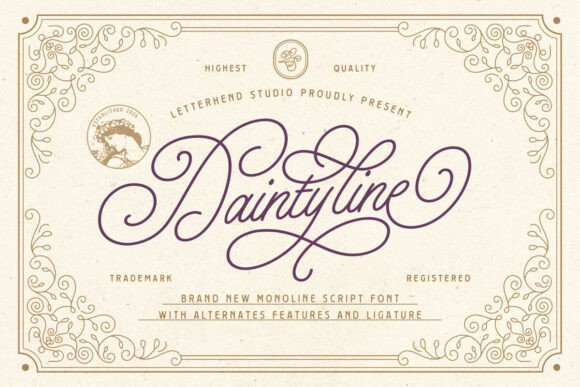 Daintyline Font