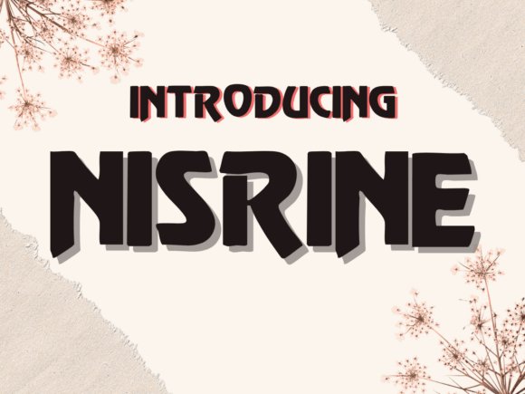 Nisrine Font - bohemian fonts